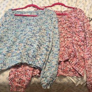 Aéropostale Sweaters Two Pack - pink and blue
